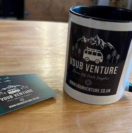 Photo of Vdub Venture merchandise.