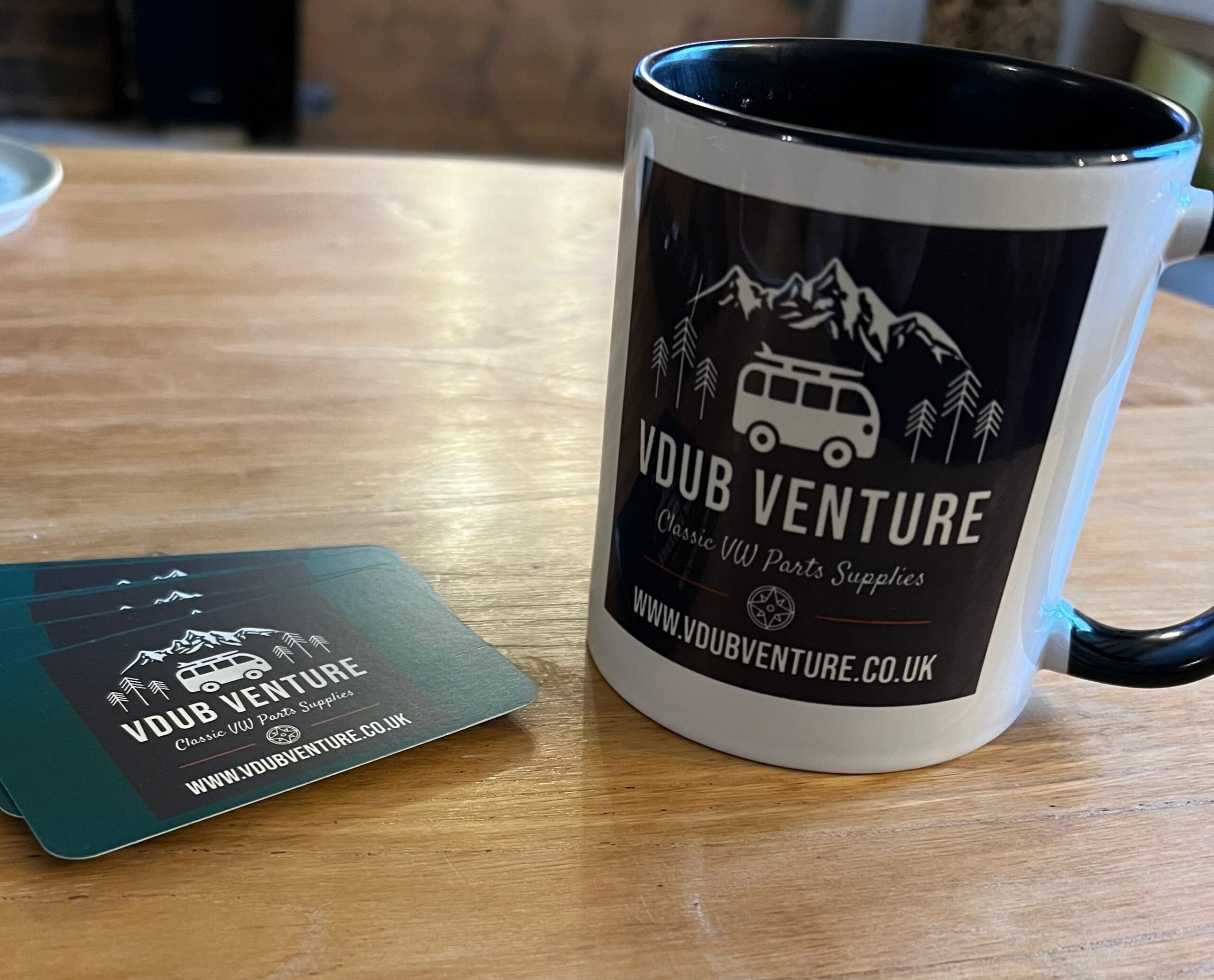 Photo of Vdub Venture merchandise.