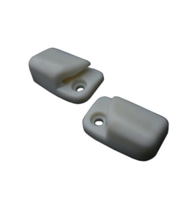 German quality sunvisor clips in off white