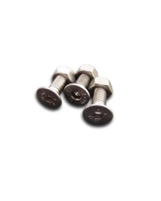 Stainless steel door hinge fixings for one hinge Set of 3
