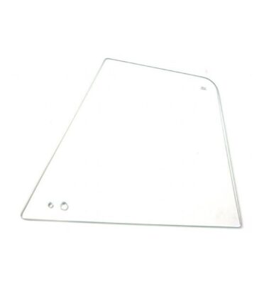 German quality clear cab door slide glass with holes for catch