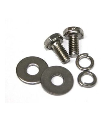 Stainless fixing screws and washers for flap