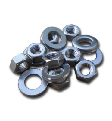 Stainless steel rear light unit fixing nuts and washers