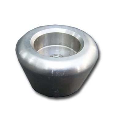 Stainless steel brushed finish dash knob for wipers or lights with hole for insert 68-79
