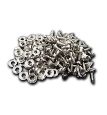 German quality stainless steel screw & cup set x 100