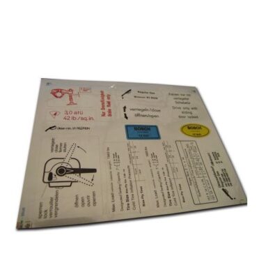 German quality Bus sticker sheet for bus